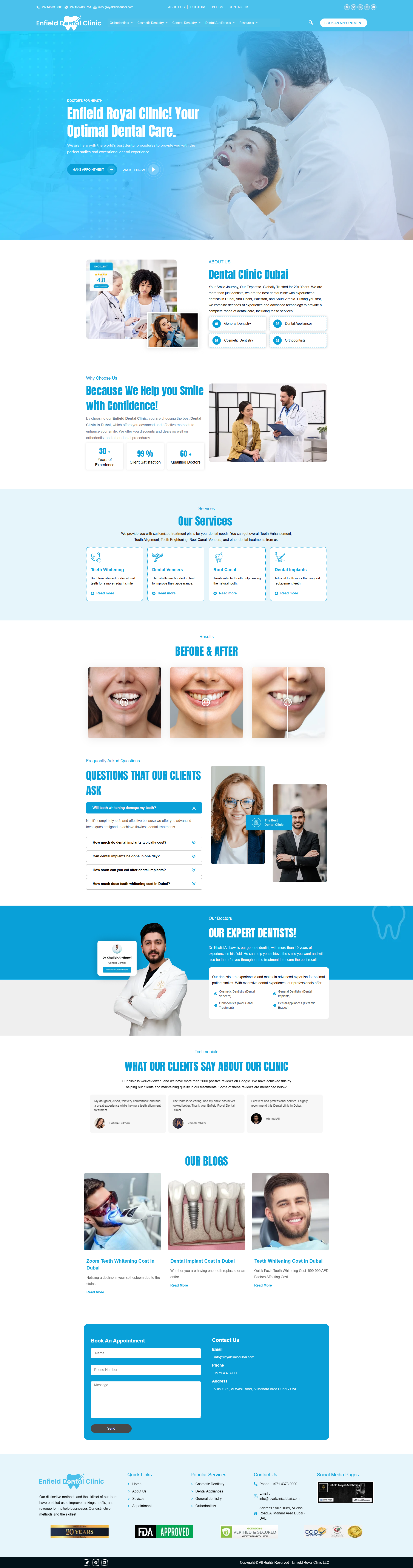 Enfield Royal Dental Clinic – Comprehensive Dental Care in Dubai